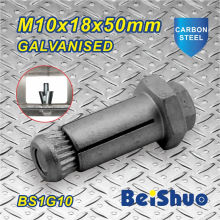 M10X18X50mm Low Pirce Galvanised Anchor Bolt for Steelwork